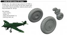 Brassin 1/72 Bf 109G-6 wheels for Tamiya
