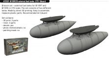 Brassin 1/72 Bf 109F/G external fuel tanks