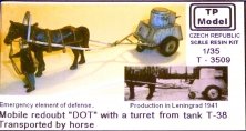 1/35 Mobile armored DOT with turret T-38 & horse