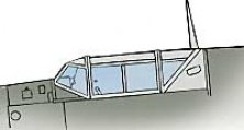 1/48 Messerschmitt Bf 109E Late Vacuform Canopy. 2 pieces. For H