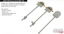 Brassin 1/35 WWII German shovels PRINT