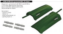 Brassin 1/72 Bf 109G-5/G-6 gun barrels for Eduard