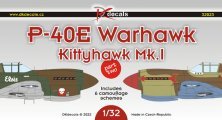 1/32 P-40E Warhawk / Kittyhawk Mk.I decal