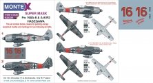 1/32 Focke-Wulk Fw-190A-8 canopy mask, insignia masks, decals