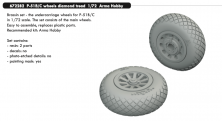 Brassin 1/72 P-51B/C wheels diamond tread