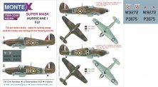 1/32 Hawker Hurricane Mk.I canopy & insignia masks & decals