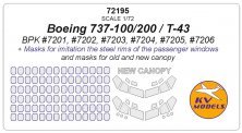 1/72 Boeing 737 Original Masks for Old and New canopy
