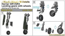 1/48 BAe Harrier GR.1/GR.3 Landing gears with wheels