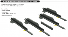 Brassin 1/72 R-3R missiles with pylons for MiG-21