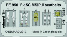 1/48 F-15C MSIP II seatbelts STEEL