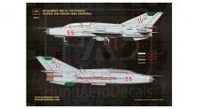 1/48 Mikoyan MiG-21UM HUnAF stencils for DDR and Silver painting