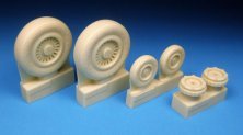1/48 Mikoyan MiG-25PD/PDS Foxbat Main and Nose Wheels. This 1/48 Mikoyan MiG-25PD/PDS Foxbat Main and Nose Wheels. This