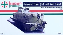 1/72 Armoured Train FLAT with Gun Turret