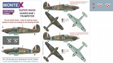 1/24 Hawker Hurricane Mk.I canopy mask, insignia masks, decals