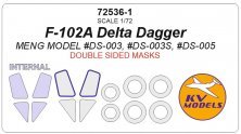 1/72 Convair F-102A Delta Dagger masks