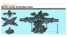 Rotor principal m�tallique Sikorsky MH-60 UH-60 HH-60 1/32