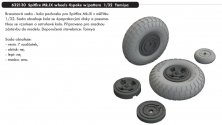 BRASSIN 1/32 Spitfire Mk.IX wheels 4 spoke pattern