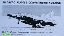 1/48 Sk37 Viggen trainer conversion set (AIRF/ESC)