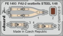 1/48 F4U-2 seatbelrs STEEL for Hobby Boss