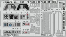 Eduard 1/48 Bf 109G-6 tardif �quip� lance-roquettes