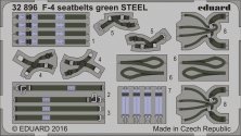 SET 1/32 F-4 seatbelts green STEEL Color Photoetched