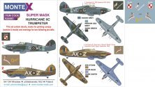 Montex 1/24 Hawker Hurricane Mk.IIC Masques & Decals Trumpeter