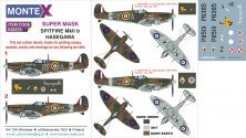 Montex Masques Spitfire Mk.IIb 1/32 + D�cals Hasegawa