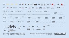 1/48 Decals P-40E stencils for Eduard