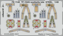 Lockheed TF-104G Starfighter seatbelts late Steel 1/48