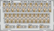 1/48 Go 244B seatbelts STEEL for ICM