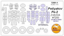 1/72 Petlyakov Pe-2 Double-sided and wheels masks