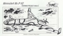 Planet 1/72 Henschel Hs-P.87 Modello Aereo