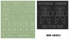 1/48 Caudron-Renault CR.714 2 canopy masks outside & inside