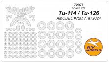 1/72 Tupolev Tu-114 and Tu-126 masks