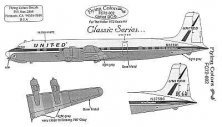 Flying Colors 1/72 Douglas DC-6 United Final Light Blue