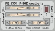 1/48 F-86D seatbelts STEEL