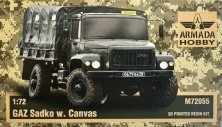1/72 GAZ Sadko with Canvas 3D resin printed kit