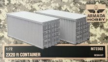 1/72 20 ft Container 2 pcs.