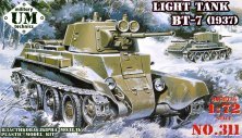 Unimodel Char l�ger sovi�tique BT-7 mod�le 1937 1/72