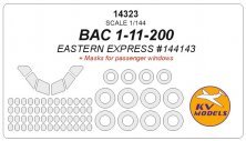 1/144 Bac 1-11-200 + masks for passenger windows