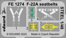 1/48 F-22A seatbelts STEEL