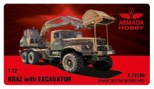 1/72 KRAZ with Excavator