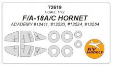 1/72 McDonnell-Douglas F/A-18A/C Hornet masks