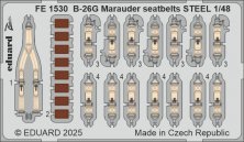 1/48 B-26G Marauder seatbelts STEEL for ICM