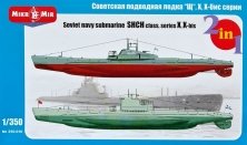 1/350 Soviet navy submarine SHCH (X, X-bis) 2-in-1