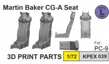 1/72 Mb CG-A seats 2 pcs, for Pilatus PC-9 parts for KPM