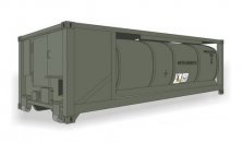1/72 Scale 10m Multi water tank container