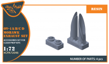 1/72 North-American/Rockwell OV-1 Mohawk exhaust