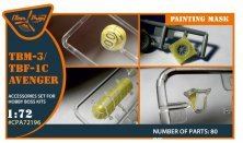 1/72 TBM-3/TBF-1C Avenger painting mask for Hobby Boss