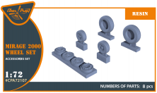 1/72 Dassault-Mirage 2000 wheel set